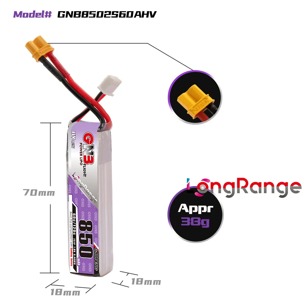 GAONENG GNB LiPo аккумулятор 8 – обзор и цена Drone Battery Li-Ion
