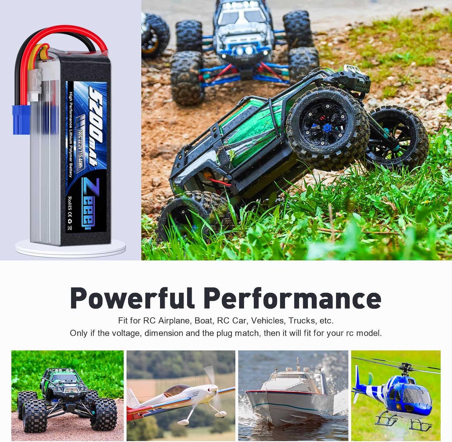 Zeee 6S 5200 мАч Lipo аккумуля – обзор и цена Drone Battery 6S